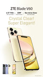 NEW! ZTE BLADE V60 | 256 GB | 16 GB RAM | 50 MPX CAMERA | COVER & SCREEN PROTECTOR INCLUDED