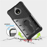 Original PU + TPU Back Armor Cover for Moto G5, G5S, G4 C Plus, and more