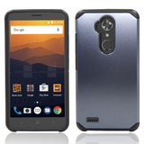 Dual Layer Shockproof Armor Case for ZTE Max XL, N9560 Z986/Blade Max 3/Max Blue 4G LTE