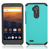 Dual Layer Shockproof Armor Case for ZTE Max XL, N9560 Z986/Blade Max 3/Max Blue 4G LTE