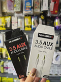 NUMBER 3.5 AUX AUDIO CABLE 6FT | 3FT