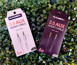NUMBER 3.5 AUX AUDIO CABLE 6FT | 3FT