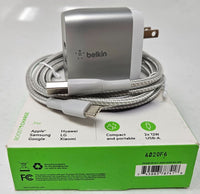 BELKIN DUAL-PORT 24W USB-A CABLE  | NEW