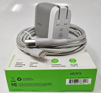 BELKIN DUAL-PORT 24W USB-A CABLE  | NEW