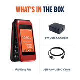 IRIS EASY FLIP PHONE | 4GLTE | UNLOCK | 128 GB