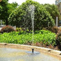 Outdoor Solar Powered Bird Bath | Water Fountain Pump for Pool, Garden, Etc.