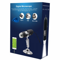 3 IN 1 Mini Digital Microscope | 1000x Zoom | Extension of 8 LED | USB with power supply