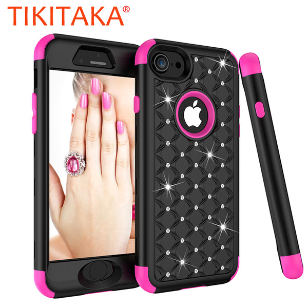3 in 1 Silicone Shockproof Armor Phone case | Compatible with Apple and Samsung Devices