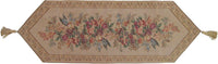 DaDa Bedding Wildflower Wonderland Floral Beige Tapestry Table Runner (3100)