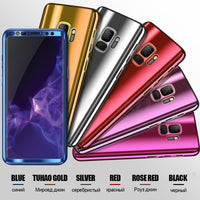 360 Degree Glossy Plating Mirror Case for Samsung Galaxy S9 Plus, Galaxy S9, Galaxy S7 Edge, Galaxy S7, Galaxy Note 8