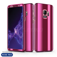 360 Degree Glossy Plating Mirror Case for Samsung Galaxy S9 Plus, Galaxy S9, Galaxy S7 Edge, Galaxy S7, Galaxy Note 8