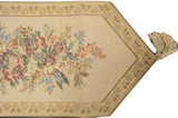 DaDa Bedding Wildflower Wonderland Floral Beige Tapestry Table Runner (3100)