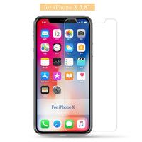 9H tempered glass screen protector For iphone X, 8, 4s, 5, 5s, 5c, SE, 6, 6s, plus, 7 plus, etc