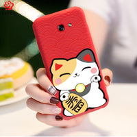 Cute Soft Silicone Matte Cases for Samsung A5, Galaxy S7, S7 Edge, S8, S9 Plus, A8,  J7, and more