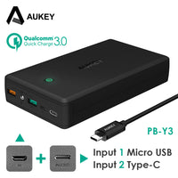 30000mAh Quick Charge Power Bank Compatible with Apple, Xiaomi and Samsung