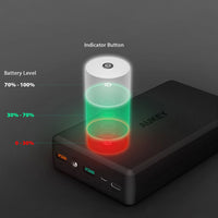 30000mAh Quick Charge Power Bank Compatible with Apple, Xiaomi and Samsung