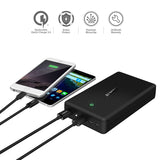 30000mAh Quick Charge Power Bank | Emergency External Battery 3.0 Dual Usb, Compatible with Iphone, Samsung, Xiaomi, Huawei, HTC and more mobile devices
