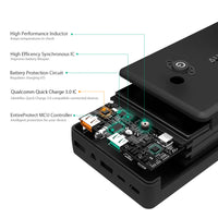 30000mAh Emergency Power Bank | Quick Charge | 3.0 USB for Lightning &amp; Micro-USB Input | Compatible with most Mobile devices