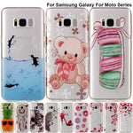 Kawaii Clear Soft TPU Cases Compatible with Motorola and Samsung Phones