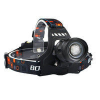 RJ-2157 XML-L2 LED Headlight | 5-Mode Zoom, 18650 Battery | for Camping, Hunting, and other Outdoor Activities