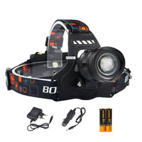 RJ-2157 XML-L2 LED Headlight | 5-Mode Zoom, 18650 Battery | for Camping, Hunting, and other Outdoor Activities