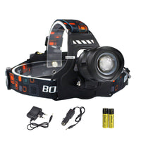 RJ-2157 XML-L2 LED Headlight | 5-Mode Zoom, 18650 Battery | for Camping, Hunting, and other Outdoor Activities