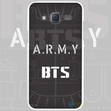 BTS K-Pop Boys Hard White Plastic  Cover for Samsung Galaxy J1, J2, J3, J5, and more