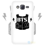 BTS K-Pop Boys Hard White Plastic  Cover for Samsung Galaxy J1, J2, J3, J5, and more