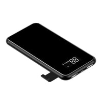 LCD 8000mAh QI Wireless Charging Pad and Power Bank 2A Dual USB | Compatible with IPhone and Samsung