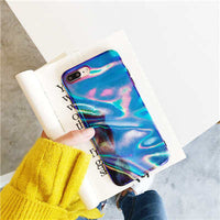 Thin Abstract Blu Ray Cases for iPhone 6, 6s, 7, 8 Plus, 7 Plus, and more