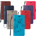 Leather Wallet Case with Design and Card Holder | for ZTE Max XL Z986 6.0"inch
