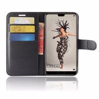 Leather Wallet Case with Card Slot | Comes in Multiple Colors | for ZTE nubia N2, ZTE MAX XL9560, and more