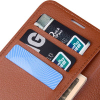 Leather Wallet Case with Card Slot | Comes in Multiple Colors | for ZTE nubia N2, ZTE MAX XL9560, and more