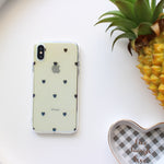 Clear Hearts Blu Ray Phone Case | Soft TPU Cover | for iPhone X, 7, 7 Plus, 8, 8 plus, and more