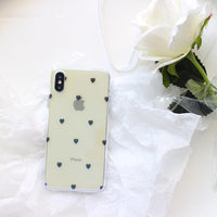 Clear Hearts Blu Ray Phone Case | Soft TPU Cover | for iPhone X, 7, 7 Plus, 8, 8 plus, and more