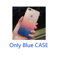 Ombre TPU Blu Ray Phone Case for iPhone 6, 6s, 7, X, and more