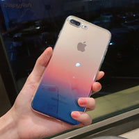 Ombre TPU Blu Ray Phone Case for iPhone 6, 6s, 7, X, and more