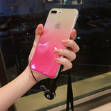 Ombre TPU Blu Ray Phone Case for iPhone 6, 6s, 7, X, and more