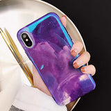 TPU Blu Ray Flamingo and Galaxy Phone Case for iphone 7, 6, 8, and more