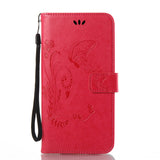 Leather Butterfy Case with Card Holder and Strap for ZTE ZMax Pro Z981 / Max XL N9560 Z986, and more