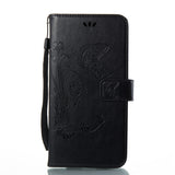 Leather Butterfy Case with Card Holder and Strap for ZTE ZMax Pro Z981 / Max XL N9560 Z986, and more