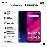 BLU G60 | New | 1 Year Warranty | Include Cover And Screen Protector | 64 GB | Dual Sims