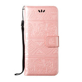 Elephants Embossed Leather Flip Wallet Phone Case for ZTE Max XL Z986 N9560