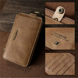 Leather Wallet Phone Bag Case for iPhone 5,5s,5se,6s,6,7,X,8 Regular & Plus