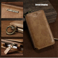 Leather Wallet Phone Bag Case for iPhone 5,5s,5se,6s,6,7,X,8 Regular & Plus