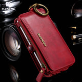 FLOVEME Retro Leather Phone Case For Samsung Galaxy S8 S8 Plus Card Wallet Phone Bag Cases For Samsung S6 S7 Edge Note 8 5 Cover