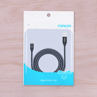 FONKEN Micro USB Cable Quick Charger Mini USB Phone Cable 2128AWG QC3.0 2.4A Charging Data Cord Power Bank Mobile Phone Cables