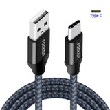 FONKEN USB Type-C Cable Quick Charge USB C 2.0 Long Type C Cable 2.4A Fast Charging Data Cord for Power Bank Mobile Phone Cables