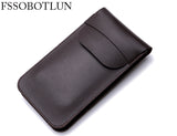 FSSOBOTLUN,Universal 6.0 inch Double Pocket Waist Belt Microfiber Leather Case For ZTE Blade X Max/Max Duo LTE /Alcatel A3 XL