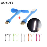 Flexible USB Fan USB LED Light Lamp For Laptop Notebook PC Power Bank New Drop shipping-PC Friend